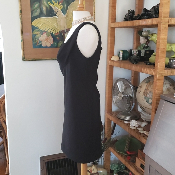 Vintage 90's Frederick's Of Hollywood Bodycon Black Dress Size XL - Picture 4 of 11